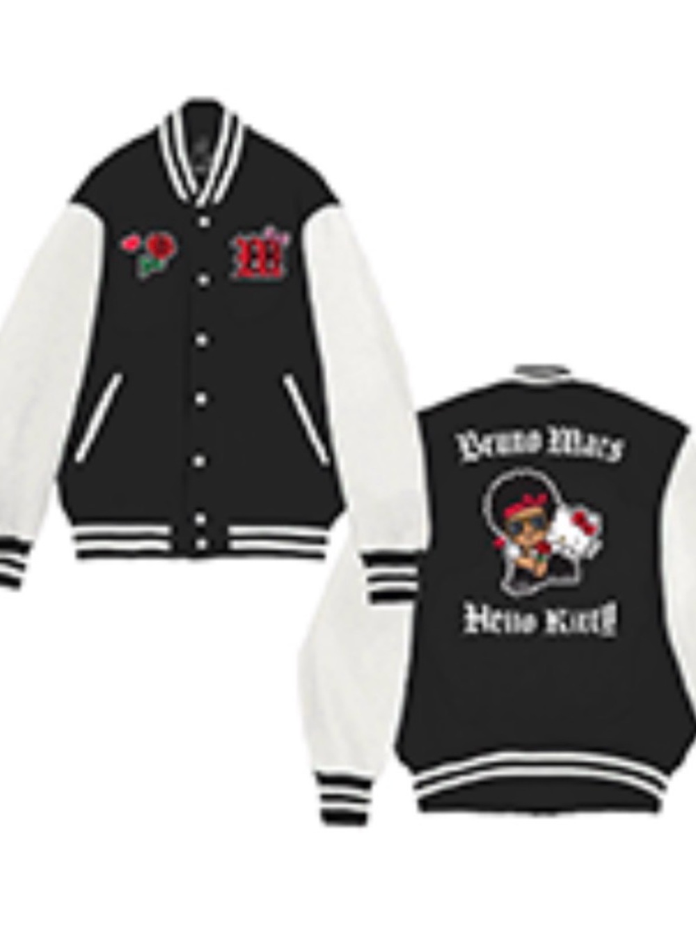 Hello Kitty x Bruno Mars The Romantic Tour Exclusive Varsity Jacket